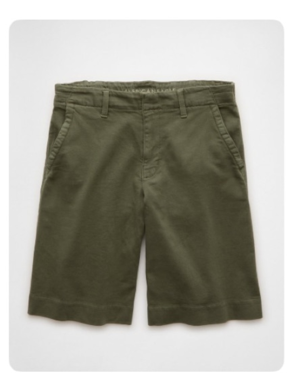 American Eagle 11” Stretch High Waisted Chino Shorts Bermuda Shorts